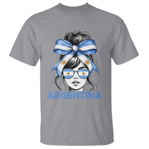 Messy Bun Argentina Pride Argentinian Girl T Shirt TS11 Sport Gray Print Your Wear