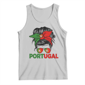 Portugal Messy Bun Girl Pride Portuguese Roots Tank Top