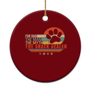 Fur Dad The Man The Myth The Snack Dealer Ceramic Ornament Dog Fathers Day TS11 1pc Red Print Your Wear