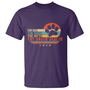 Fur Dad The Man The Myth The Snack Dealer T Shirt Dog Fathers Day TS11 Purple Print Your Wear