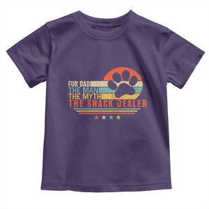 Fur Dad The Man The Myth The Snack Dealer Toddler T Shirt Dog Fathers Day TS11 Purple Print Your Wear