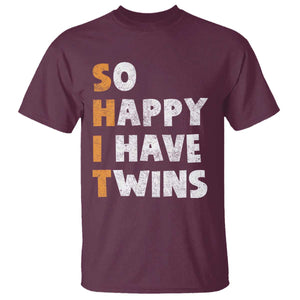 Shit So I Have Twins T Shirt Funny Twin Dad Twin Mom