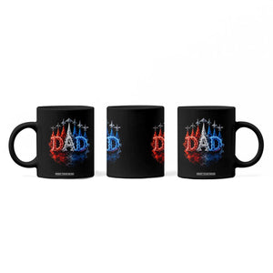 Patriotic Dad Jet Fighter American Flag 4th of July Coffee Mug TS11 Print Your Wear