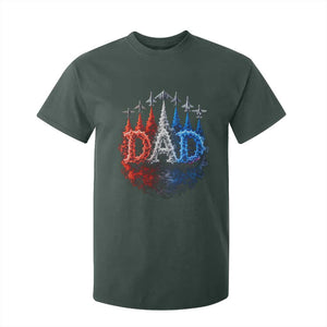 Patriotic Dad Jet Fighter American Flag 4th of July T Shirt For Kid TS11 Dark Forest Green Print Your Wear