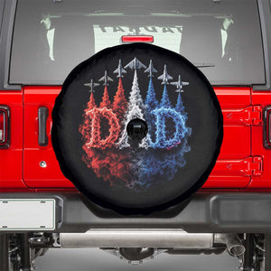 Patriotic Dad Jet Fighter American Flag 4th of July Spare Tire Cover TS11 Black Print Your Wear