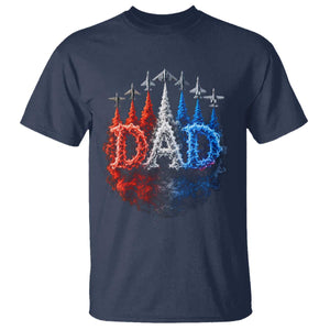 Patriotic Dad Jet Fighter American Flag 4th of July T Shirt TS11 Navy Print Your Wear