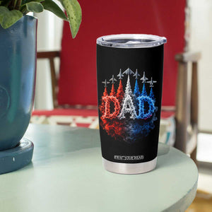 Patriotic Dad Jet Fighter American Flag 4th of July Tumbler Cup TS11 Print Your Wear