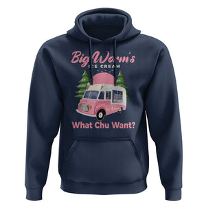 Funny Big Worm's Ice Cream What Chu Want Hoodie Summer Van TS11 Navy Print Your Wear