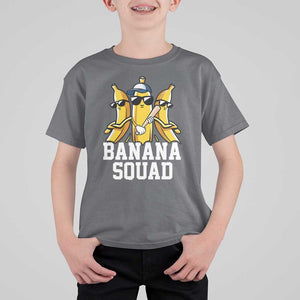 Funny Banana Squad T Shirt For Kid Baseball Bat Cute Halloween Costume TS11 Charcoal Print Your Wear