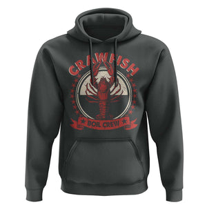 Funny Crawfish Boil Crew Hoodie Cajun Seafood Boil Lover Party TS11 Dark Heather Print Your Wear