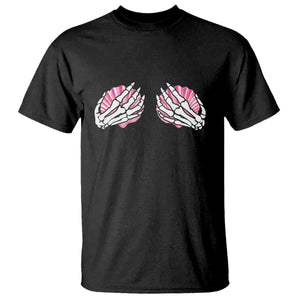 Funny Skeleton Hands Seashell Bikini Halloween Beach T Shirt TS11 Black Print Your Wear