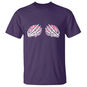 Funny Skeleton Hands Seashell Bikini Halloween Beach T Shirt TS11 Purple Print Your Wear