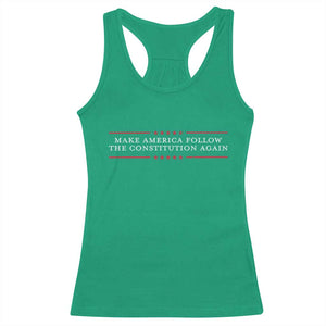 Funny Make America Follow The Constitution Again Racerback Tank Top TS11 Irish Green Print Your Wear