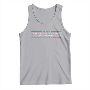 Funny Make America Follow The Constitution Again Tank Top TS11 Athletic Heather Print Your Wear