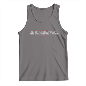 Funny Make America Follow The Constitution Again Tank Top TS11 Deep Heather Print Your Wear