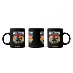 Funny Mountain Hikers Coffee Mug The Hiking Warrior Retro Forest Sunset TS11 Print Your Wear