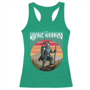 Funny Mountain Hikers Racerback Tank Top The Hiking Warrior Retro Forest Sunset TS11 Irish Green Print Your Wear