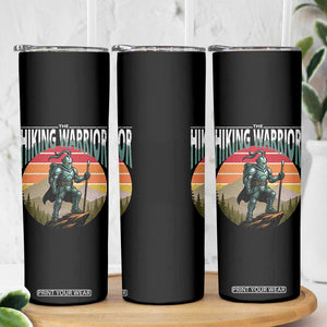 Funny Mountain Hikers Skinny Tumbler The Hiking Warrior Retro Forest Sunset TS11 Print Your Wear