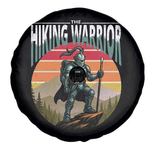 Funny Mountain Hikers Spare Tire Cover The Hiking Warrior Retro Forest Sunset TS11 Print Your Wear