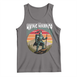 Funny Mountain Hikers Tank Top The Hiking Warrior Retro Forest Sunset TS11 Deep Heather Print Your Wear