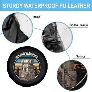 Funny Hiking Warrior Retro Backpack Nature Adventure Spare Tire Cover TS11 Print Your Wear