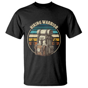 Funny Hiking Warrior Retro Backpack Nature Adventure T Shirt TS11 Black Print Your Wear