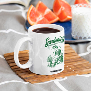 Funny Gardening Because Murder Is Wrong Coffee Mug Plant Lady TS11 Print Your Wear