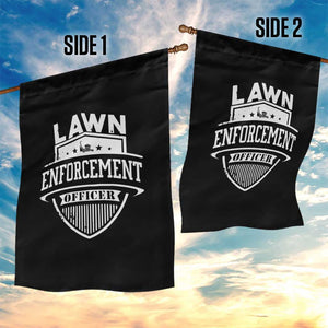 Funny The Lawn Enforcement Officer Garden Flag Gardening Lawn Mower Father's Day TS11 Print Your Wear