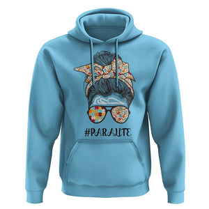 Paraprofessional Teacher Hoodie Para Life Messy Bun Sunglasses School Supplies TS11 Sky Print Your Wear