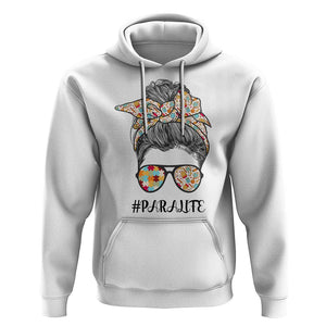 Paraprofessional Teacher Hoodie Para Life Messy Bun Sunglasses School Supplies TS11 White Print Your Wear