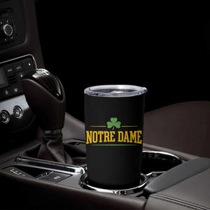 Notre Dame Tumbler Cup Vintage Varsity Sports IN State Gold Shamrock