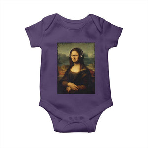 Funny Mona Lisa Bass Face Music Lovers DJs Baby Onesie