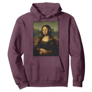 Funny Mona Lisa Bass Face Music Lovers DJs Hoodie