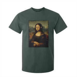 Funny Mona Lisa Bass Face Music Lovers DJs T Shirt For Kid