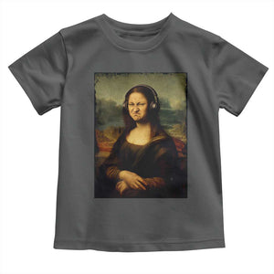 Funny Mona Lisa Bass Face Music Lovers DJs Toddler T Shirt