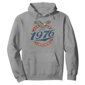 50th Birthday Beer Lover Vintage 1976 Limited Edition Hoodie Bald Eagle