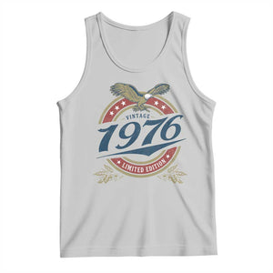 50th Birthday Beer Lover Vintage 1976 Limited Edition Tank Top Bald Eagle