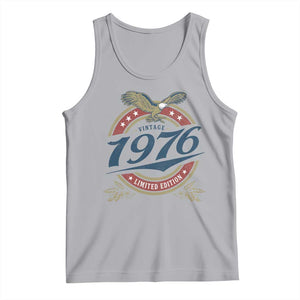 50th Birthday Beer Lover Vintage 1976 Limited Edition Tank Top Bald Eagle