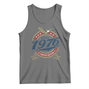 50th Birthday Beer Lover Vintage 1976 Limited Edition Tank Top Bald Eagle