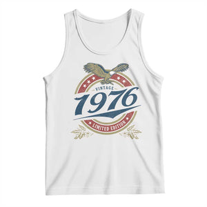 50th Birthday Beer Lover Vintage 1976 Limited Edition Tank Top Bald Eagle