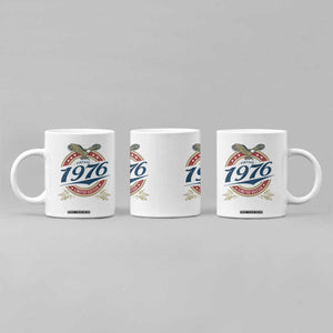 50th Birthday Beer Lover Vintage 1976 Limited Edition Coffee Mug Bald Eagle