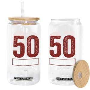 50 Never Looked So Good Funny 50th Birthday Glass Can