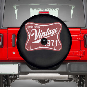 55th Birthday Beer Lover Vintage 1971 Limited Edition Spare Tire Cover Red Metal Beer Soft Sign Graphic