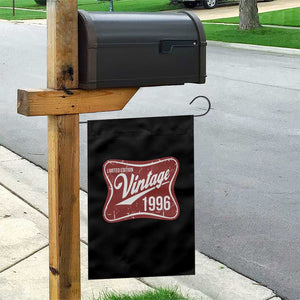 30th Birthday Beer Lover Vintage 1996 Limited Edition Garden Flag Red Metal Beer Soft Sign Graphic