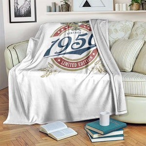 70th Birthday Beer Lover Vintage 1956 Limited Edition Throw Blanket Bald Eagle