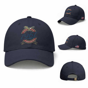 65th Birthday Beer Lover Vintage 1961 Limited Edition Baseball Cap Bald Eagle