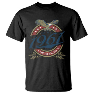 65th Birthday Beer Lover Vintage 1961 Limited Edition T Shirt Bald Eagle