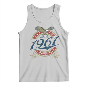 65th Birthday Beer Lover Vintage 1961 Limited Edition Tank Top Bald Eagle