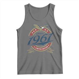 65th Birthday Beer Lover Vintage 1961 Limited Edition Tank Top Bald Eagle