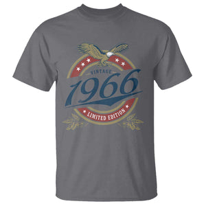 60th Birthday Beer Lover Vintage 1966 Limited Edition T Shirt Bald Eagle